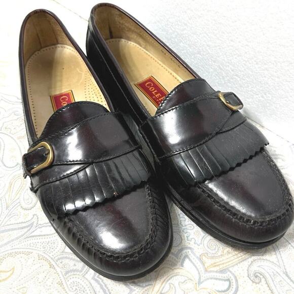 COLE HAAN City Penny Loafer Kiltie Oxfords Cordovan Leather Men Shoe Sz 12B COLE HAAN City Penny Loafer Kiltie Oxfords Cordovan Leather  main image 2
